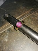 Ring in 585er Gelbgold mit außergewöhnlichem Sternrubin